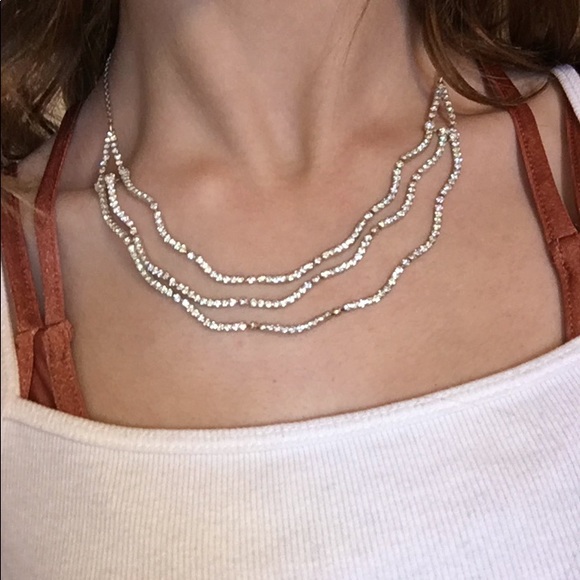 fake diamond layer necklace - Picture 2 of 3